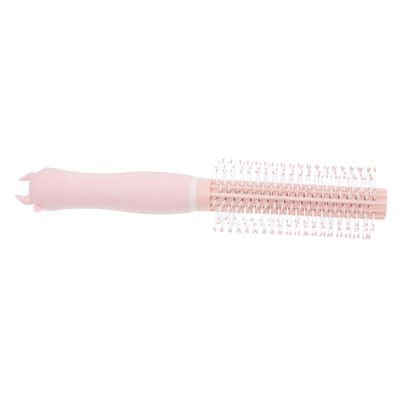 HAPINARY Small Curling Brush for Home and Travel, Versatile Silicone and PP Styling Brush, Compact and Practical for Curly Hair