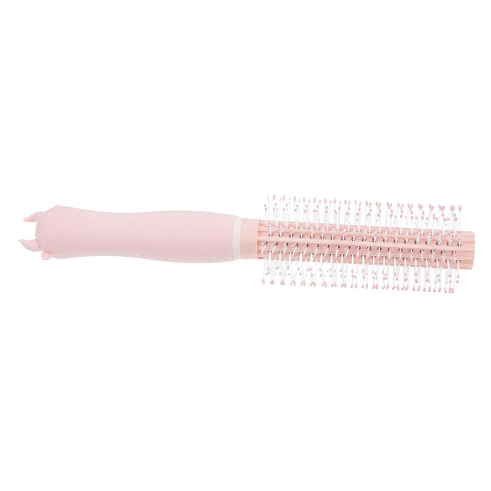 HAPINARY Small Curling Brush for Home and Travel, Versatile Silicone and PP Styling Brush, Compact and Practical for Curly Hair