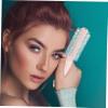 HAPINARY Small Curling Brush for Home and Travel, Versatile Silicone and PP Styling Brush, Compact and Practical for Curly Hair view 2