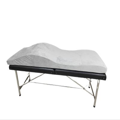 ZMCGNO Curved Eyelash Extension Bed Mattress Topper, Velvet, Gray A