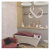 ZMCGNO Curved Eyelash Extension Bed Mattress Topper, Velvet, Gray A view 4