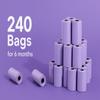 Dog Waste Bags 120 pcs 22x32 cm Flamingo Pastel Green view 2
