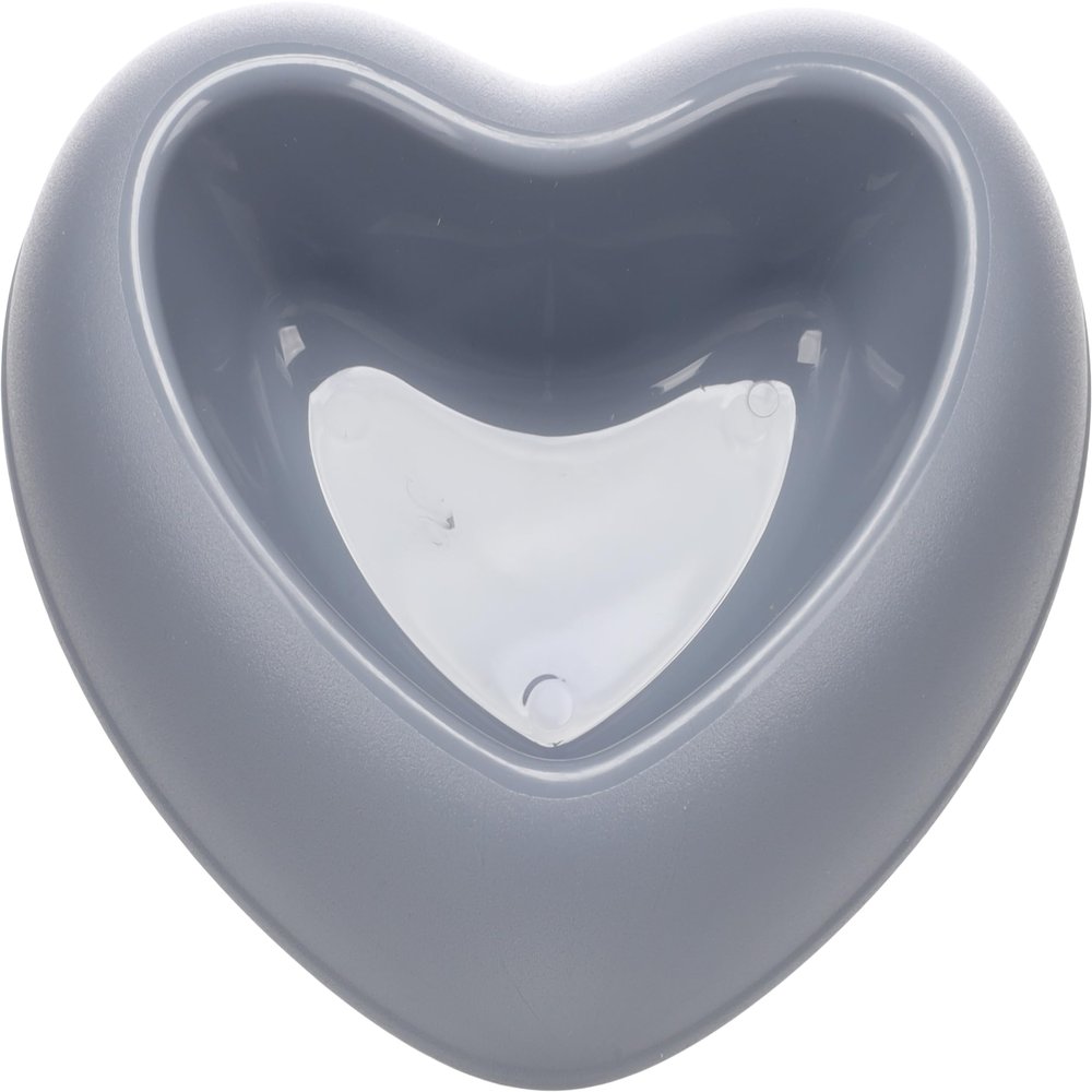 Flamingo Heart-Shaped Pet Bowl, Blue | 400 ml | Non-Slip & Stylish