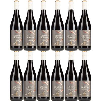 Antiche Terre Venete Valpolicella Ripasso Superiore Dry Red Wine, Veneto, Italy, incl. FeinWert E-Book (12 x 0.75 L)