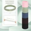 Seamless Elastic Hair Ties, 150 Pieces, 5 Colors, for Thick and Thin Hair view 2
