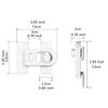 Childproof Cabinet Locks, 4-Pack, No-Drill Adhesive Drawer Locks, Black view 2
