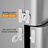Childproof Cabinet Locks, 4-Pack, No-Drill Adhesive Drawer Locks, Black view 3