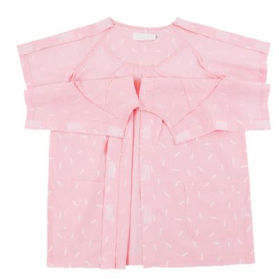 TOVCHEI Tear-Away Patient Clothing, Short-Sleeve Top, XL