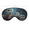 Owl on Tree Travel Sleep Mask, Light-Blocking, Adjustable Strap view 2