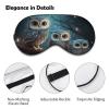 Owl on Tree Travel Sleep Mask, Light-Blocking, Adjustable Strap view 3