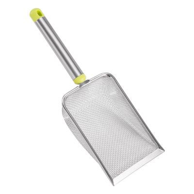 Ergonomic Stainless Steel Cat Litter Scoop