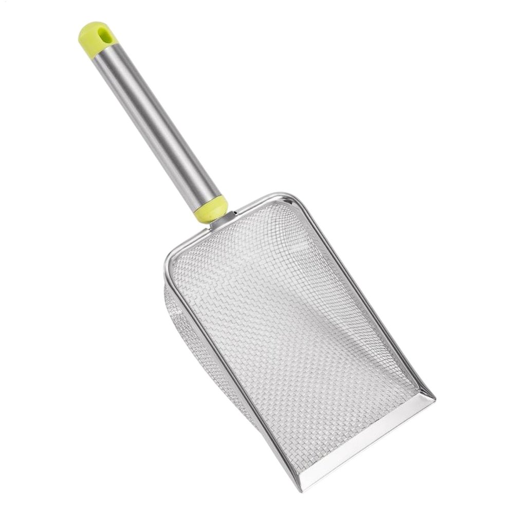 Ergonomic Stainless Steel Cat Litter Scoop