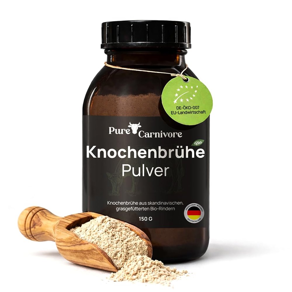 Organic Bone Broth Powder | Swedish Pasture-Raised Beef | High in Collagen and Protein | Supports Joints, Gut and Skin