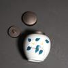 Ceramic Cremation Urn for Ashes, Mini Bone Skeleton Memorial Urn view 2