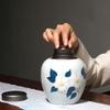 Ceramic Cremation Urn for Ashes, Mini Bone Skeleton Memorial Urn view 3