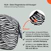 RL24 Zebra Fly Sheet with Cross Surcingles, Black/White, 125 cm view 3