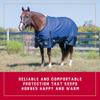 Weaver Leather Uni Adult Economy Turnout Blanket, 1200D, Dazzling Blue, 75 in view 2