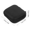 Gadpiparty Black EVA Carrying Case for Earbuds, Dust-Protective Travel Case for Electronics and Cables view 2