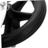 ERINGOGO Wheelchair Front Wheel with Metal Fork and Ball Bearing, Puncture-Proof Solid Rubber, for Wheelchairs and Garden Carts view 3