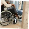 ERINGOGO Wheelchair Front Wheel with Metal Fork and Ball Bearing, Puncture-Proof Solid Rubber, for Wheelchairs and Garden Carts view 4