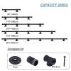 Matte Black Industrial Pipe Handrail for Outdoor Use view 2