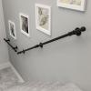 Matte Black Industrial Pipe Handrail for Outdoor Use view 4