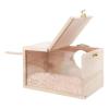 Riaisttd Parakeet Nesting Box, Natural Wood Breeding Box, Transparent Birdhouse view 1
