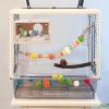 Riaisttd Parakeet Nesting Box, Natural Wood Breeding Box, Transparent Birdhouse view 3