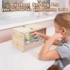 Riaisttd Parakeet Nesting Box, Natural Wood Breeding Box, Transparent Birdhouse view 4