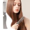 Folding Comb for Men, Stainless Steel view 3