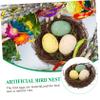 Artificial Bird Nest, 1 Pc., Wood and Foam, for Home view 2