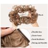 Matte Voluminous Synthetic Hair Bun for Women, White view 3
