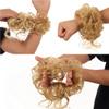 Elastic Hair Bun Hairpiece, Messy Lazy Bun, Dark Brown view 4