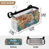 FRODOTGV Bedside Caddy, Happy Easter Rabbit, Carrot, Floral Daisy and Egg Design view 4
