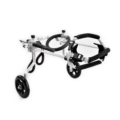 MJHETCY Dog Wheelchair for Hind Legs, Adjustable 2-Wheel Rear Support Cart, Size S (4–11 kg)