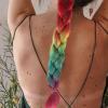 Beaupretty 24-Inch Pre-Stretched Sparkly Rainbow Braiding Hair Extension view 2