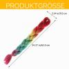 Beaupretty 24-Inch Pre-Stretched Sparkly Rainbow Braiding Hair Extension view 3