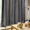 Lirzxin Opaque Blackout Curtains with Grommets, Dark Gray, 107 x 115 cm, Set of 2 view 2