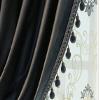 Lirzxin Opaque Blackout Curtains with Grommets, Dark Gray, 107 x 115 cm, Set of 2 view 3