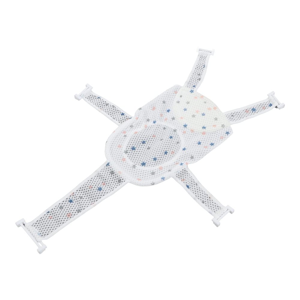 Soft Baby Bath Support Net, Non-Slip Adjustable Infant Seat for Newborns (Star)