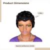 Natural Black 1B Human Hair Pixie Cut Wig, 10 cm view 3