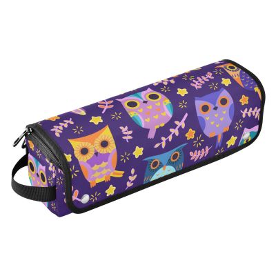 Cartoon Owl Styling Tool Bag with Heat-Resistant Mat