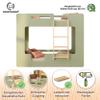 smartwood Mimi B Bunk Bed 90 x 190 cm with Guardrails, Green view 2