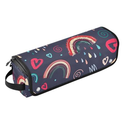 Valentine's Day Hair Styling Tool Bag with Heat-Resistant Mat