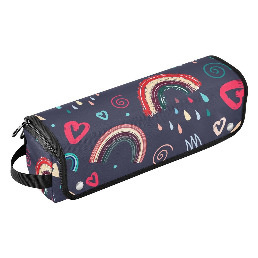 Valentine's Day Hair Styling Tool Bag with Heat-Resistant Mat