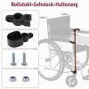 Wheelchair Cane Holder, Crutch Holder for Rollator and Wheelchair, Black view 3