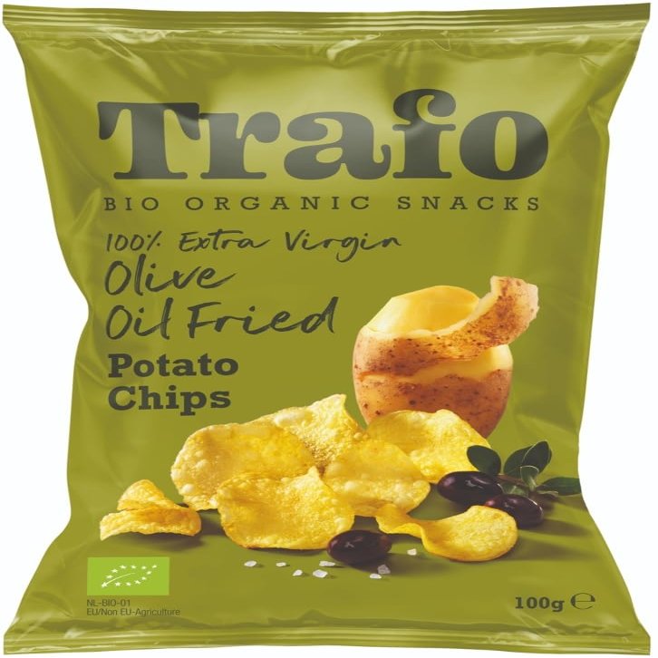 Chips Fried in Olive Oil, 18 x 100 g