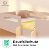 smartwood Bunk Bed 80 x 160 cm with Guardrails, Wood, Cashmere, Mimi B view 4