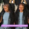 Braiding Hair for Knotless Braids, 12 in, Short Boho Braids, Human Hair, Wet and Wavy, 1B#, 100 g view 3
