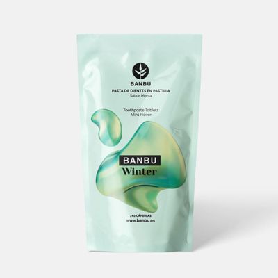 BANBU Winter Toothpaste, Mint Flavor, 240 Tablets, Triple Natural Action